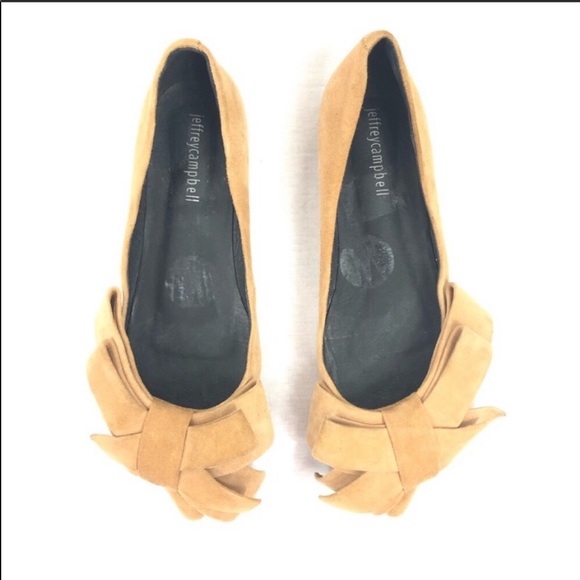 Jeffery Campbell pointed toe bow flats size 6 - Picture 4 of 8